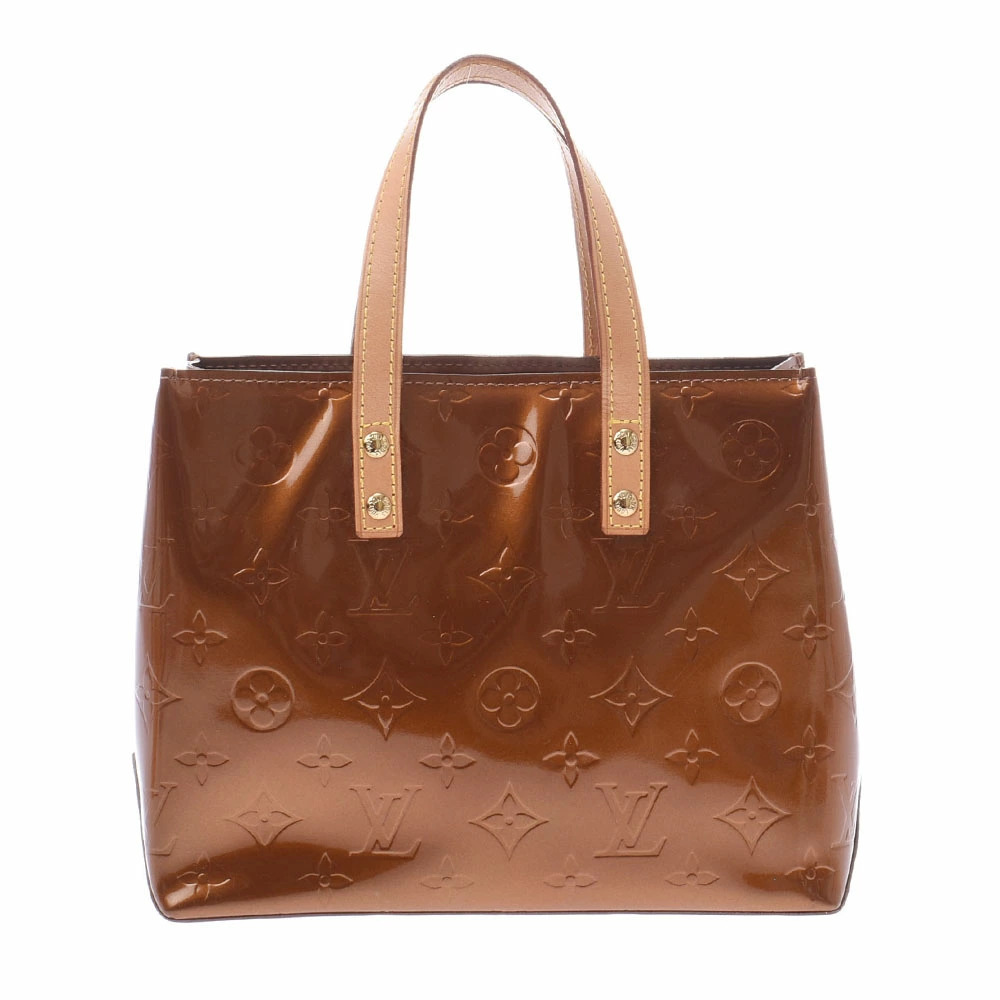 LOUIS VUITTON Vernis Lead Bron White Handbag